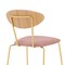 Armen Living Neo Modern Pink Velvet and Gold Metal Leg Dining Room Chairs, PK2 LCNESIGLPNK - alternate 3